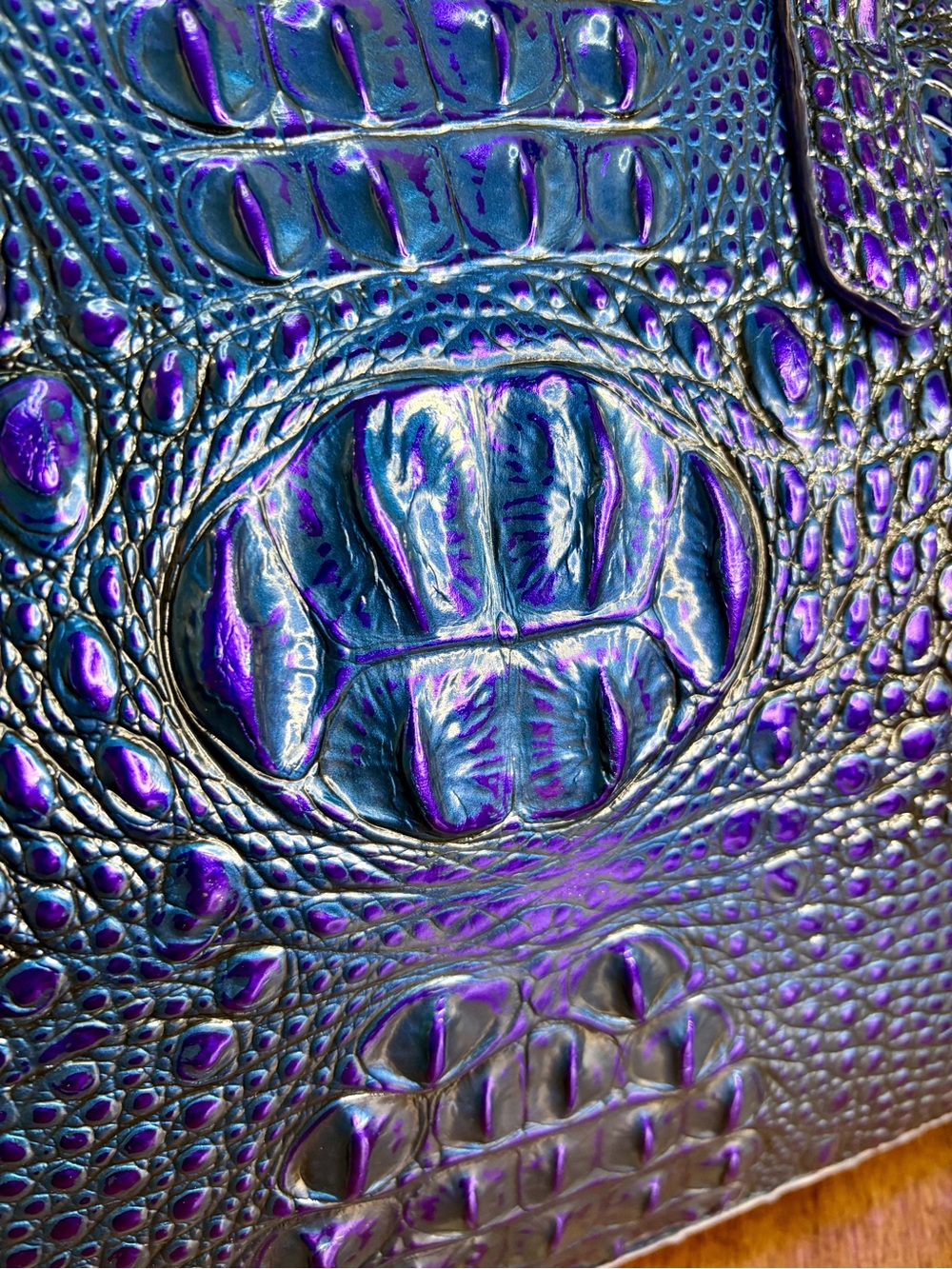 Brahmin GUC Md Duxbury - Neptune - Iridescent Blue & Purple - HTF, RARE - Picture 13 of 16
